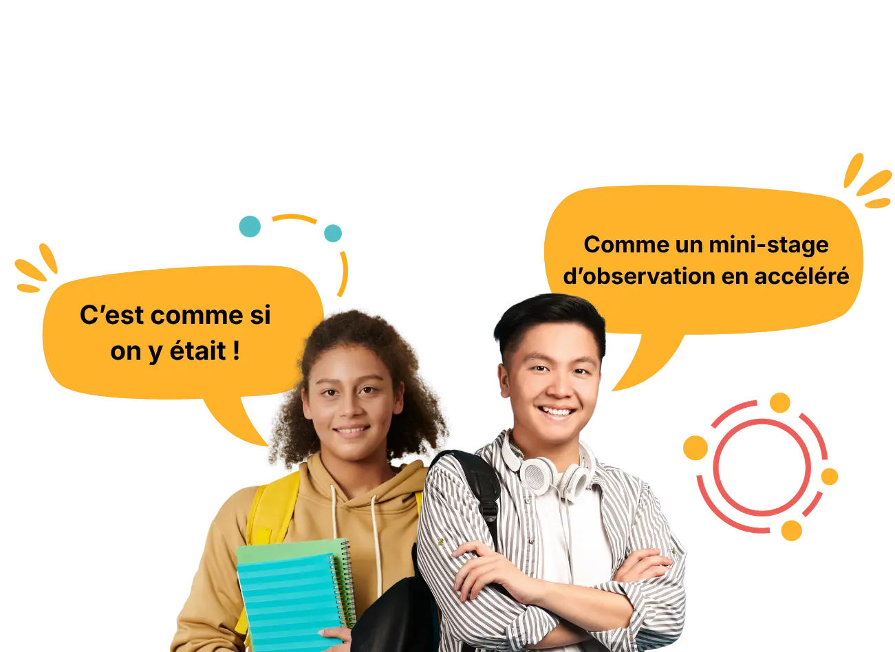 Collégiens et lycéens découvrant les métiers grâce aux ateliers immersifs Jexplore