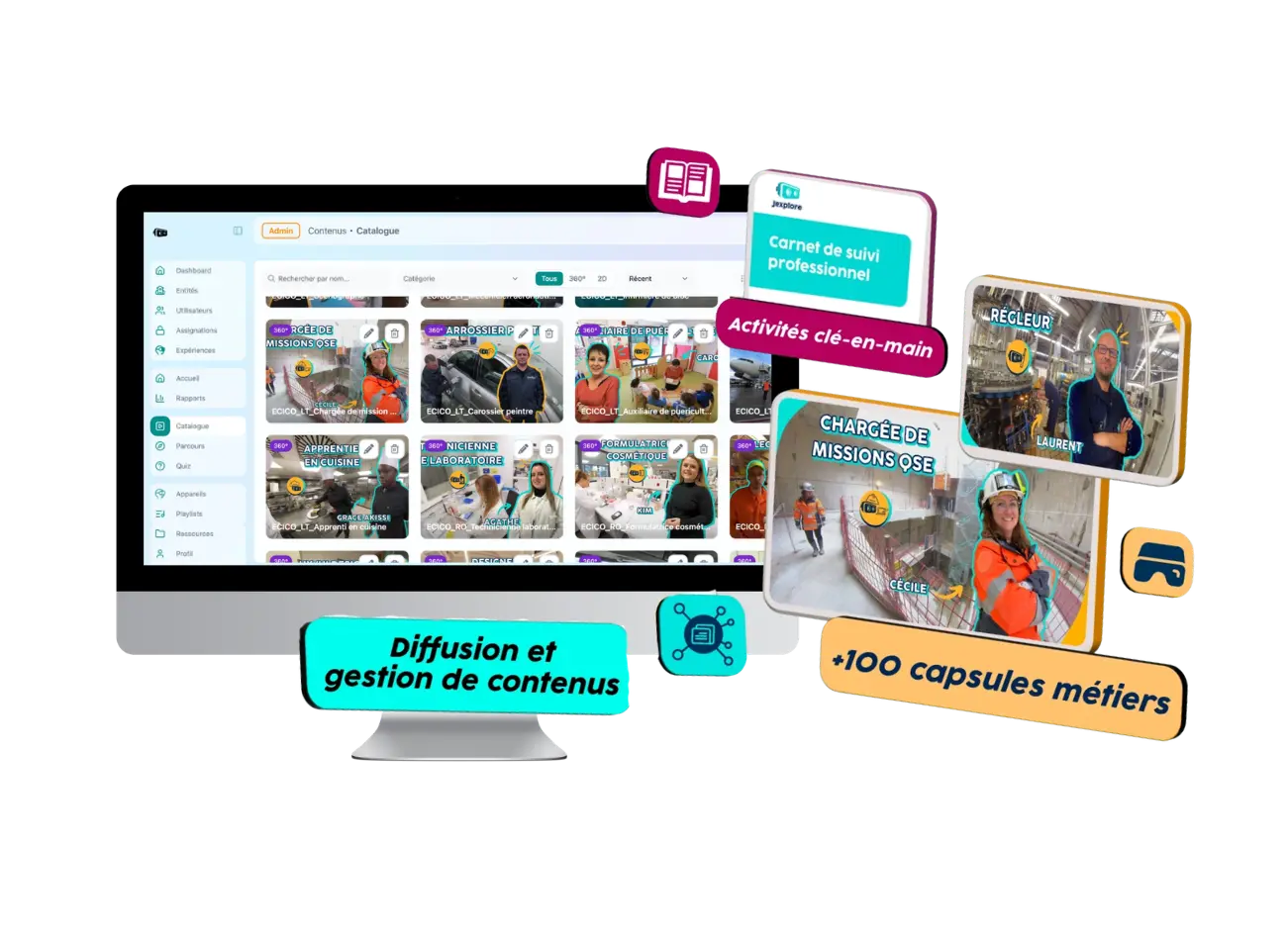 Portail de découverte des métiers Jexplore