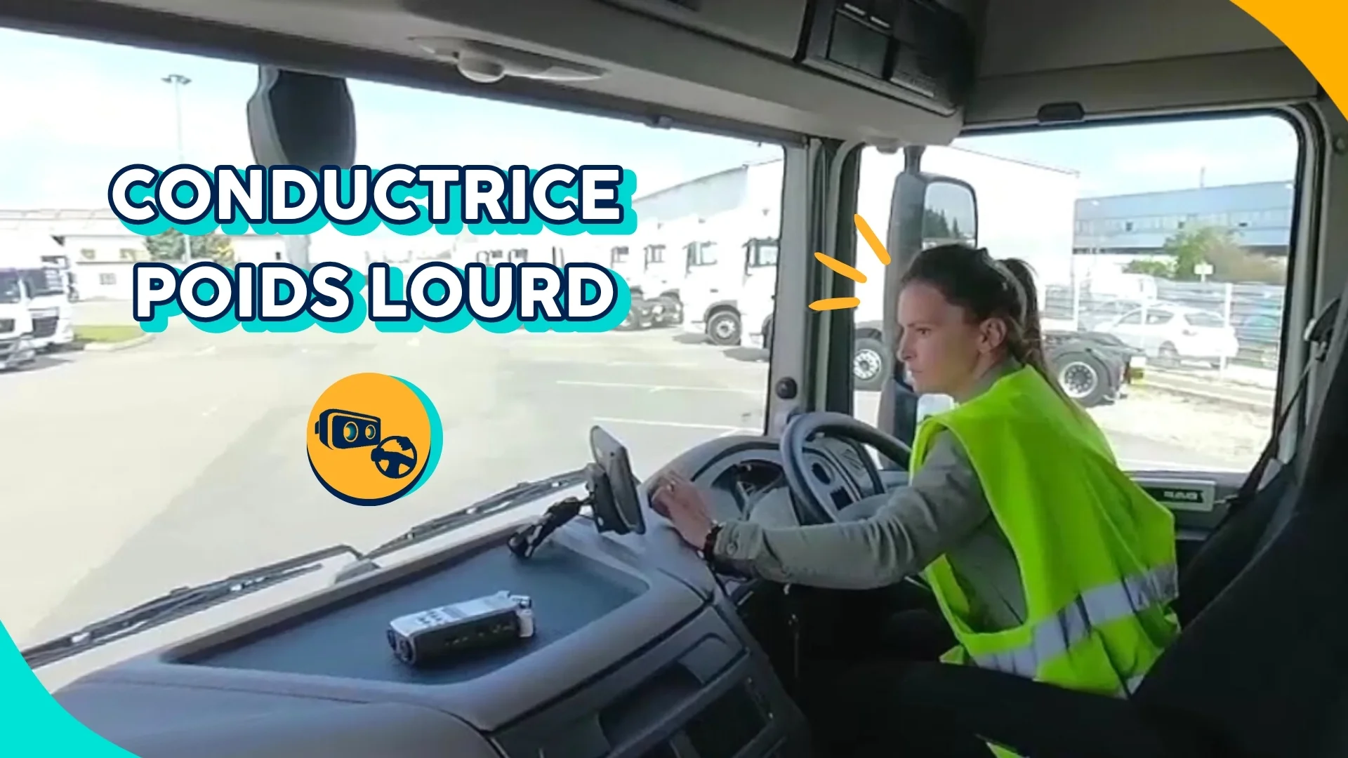 Conductrice de poids lourd