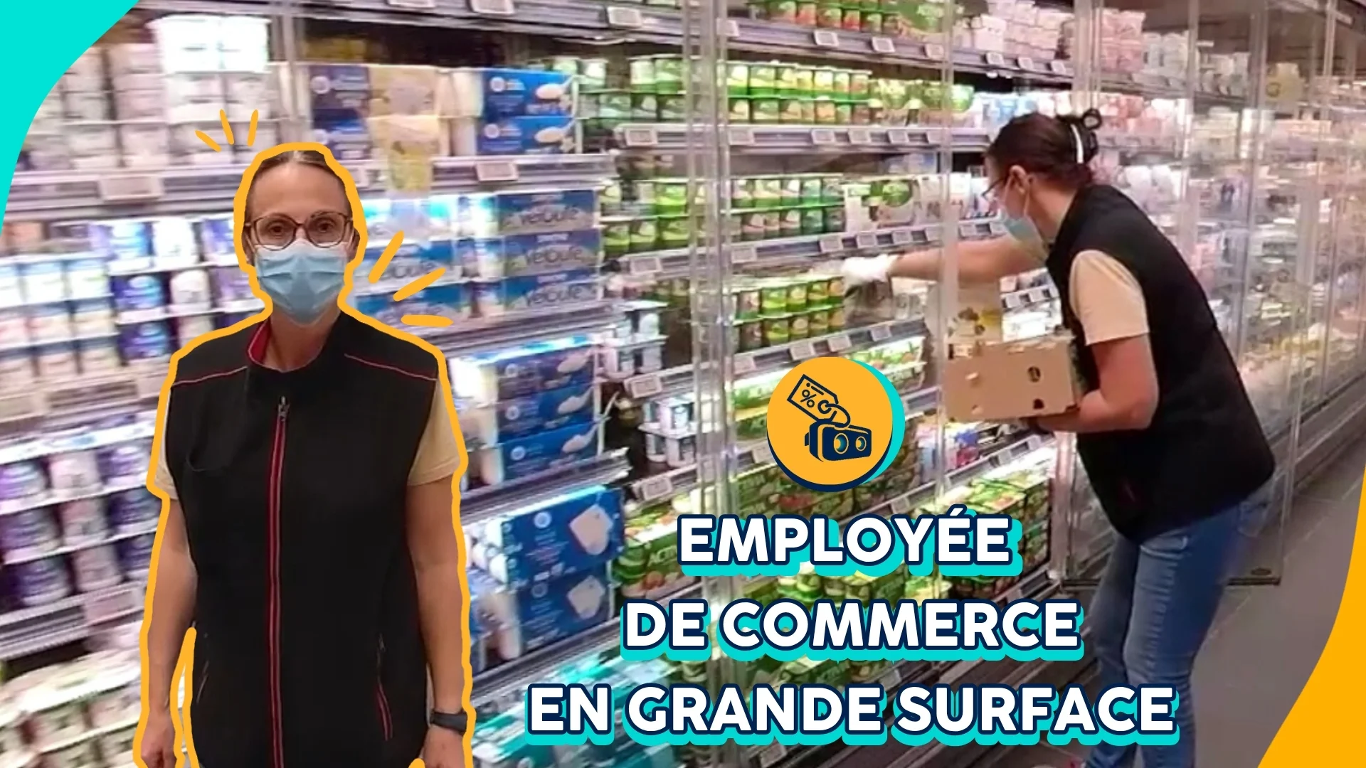 Employée de commerce en grande surface