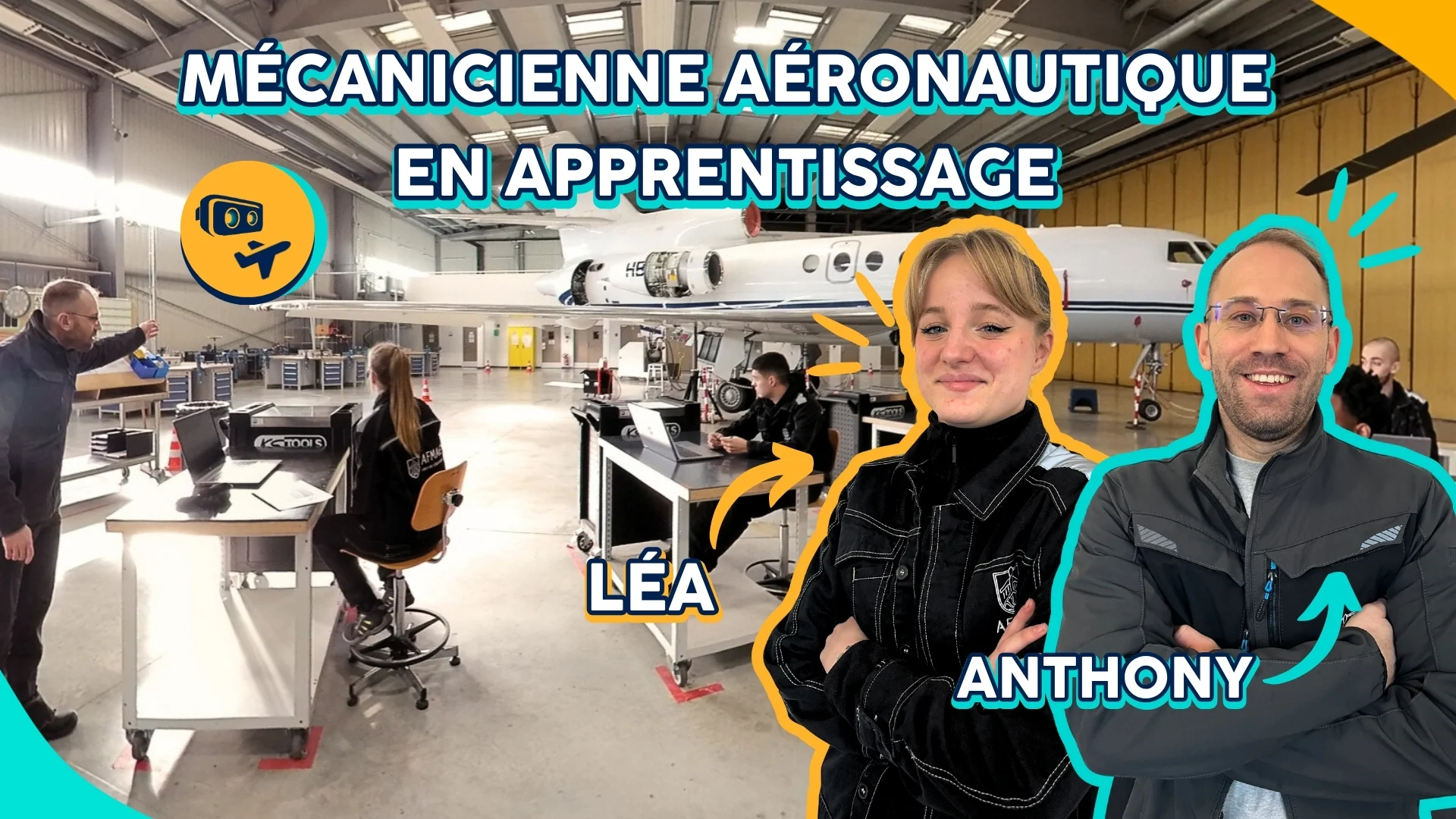 Mécanicienne aéronautique en apprentissage